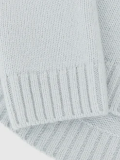 Reiss Pale Blue Bronte 9-13 yrs Wool-Cashmere Roll-Neck Jumper