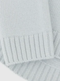 Reiss Pale Blue Bronte 3-9 yrs Wool-Cashmere Roll-Neck Jumper