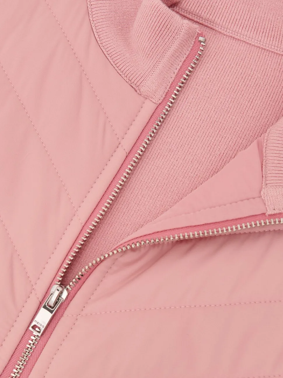 Reiss Pink Hansel 13-14 yrs Hybrid Quilted Knit Jacket