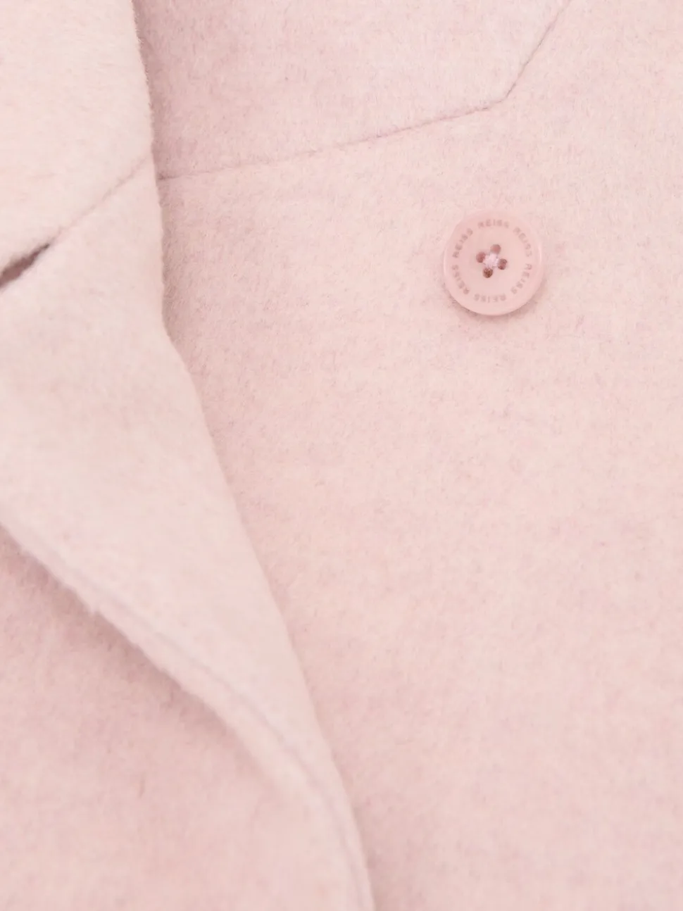 Reiss Pink Kia 3-9 yrs Wool-Blend Funnel-Neck Coat