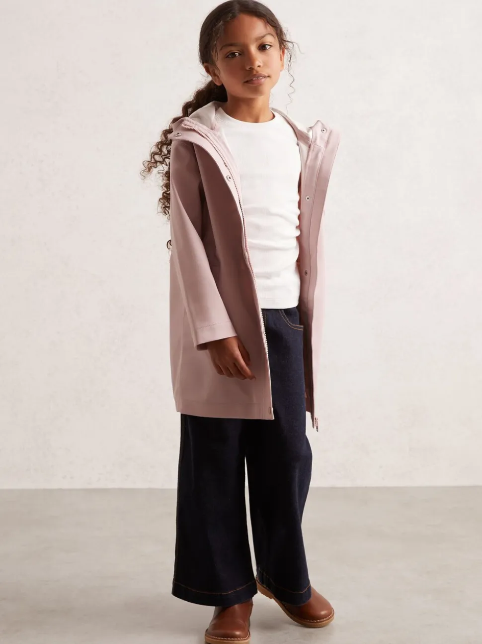 Reiss Pink Macey 3-9 yrs Hooded Rain Jacket