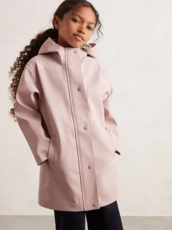 Reiss Pink Macey 3-9 yrs Hooded Rain Jacket