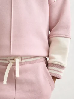 Reiss Pink Patty 3-9 yrs Cotton-Blend Hoodie and Shorts Set