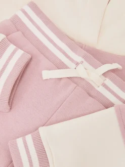 Reiss Pink Patty 3-9 yrs Cotton-Blend Hoodie and Shorts Set