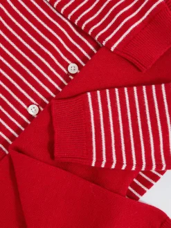 Reiss Red Elsa Cardigan And Leggings Set With Cashmere