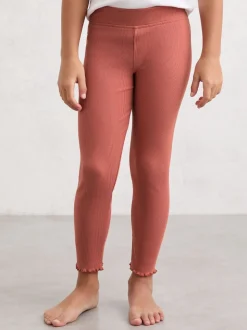 Reiss Rose Brittany 3-9 yrs Stretch-Cotton Lettuce-Trim Leggings
