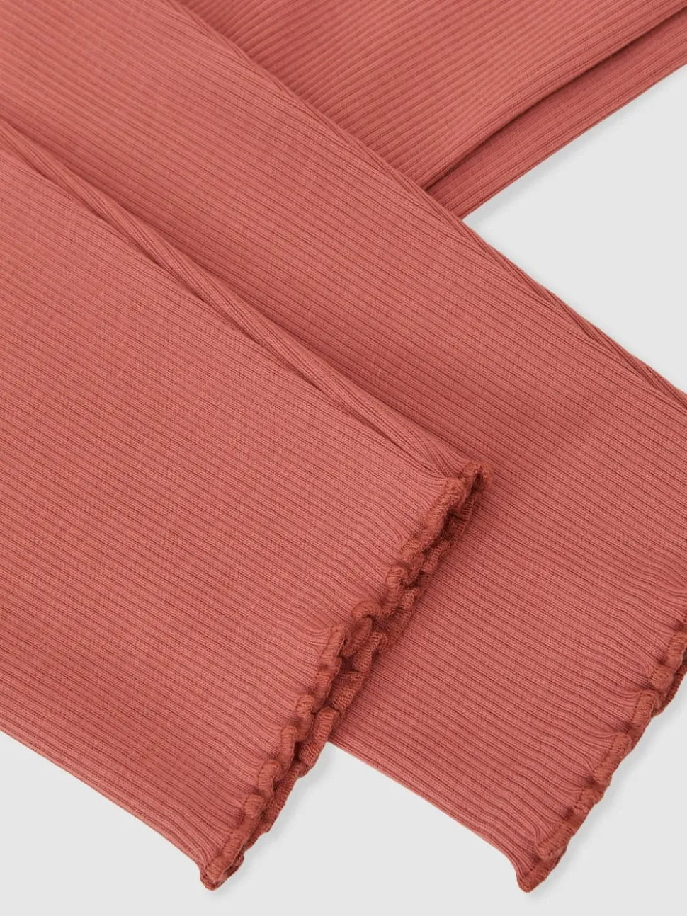 Reiss Rose Brittany 3-9 yrs Stretch-Cotton Lettuce-Trim Leggings