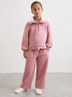 Reiss Rose Laney 9-13 yrs Funnel-Neck Interlock Zip Sweatshirt