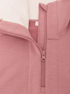 Reiss Rose Laney 13-14 yrs Funnel-Neck Interlock Zip Sweatshirt