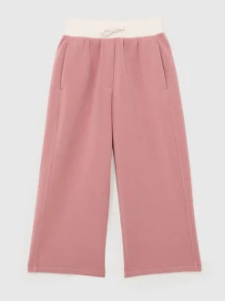 Reiss Rose Laney 9-13 yrs Wide-Leg Interlock Drawstring Joggers