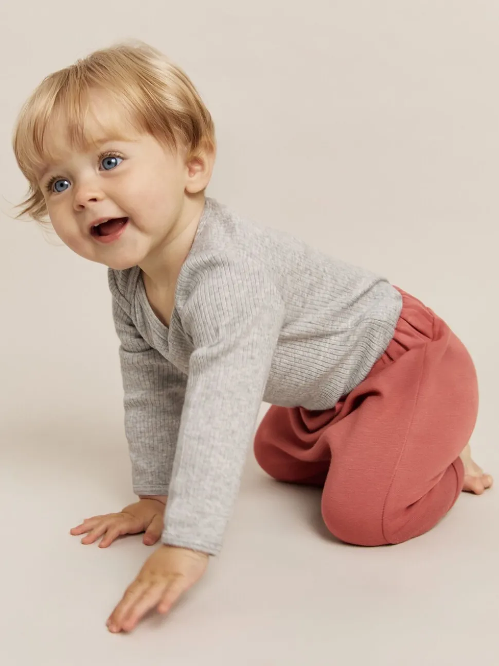 Reiss Rose Piper Jersey Trousers and Bodysuit Set
