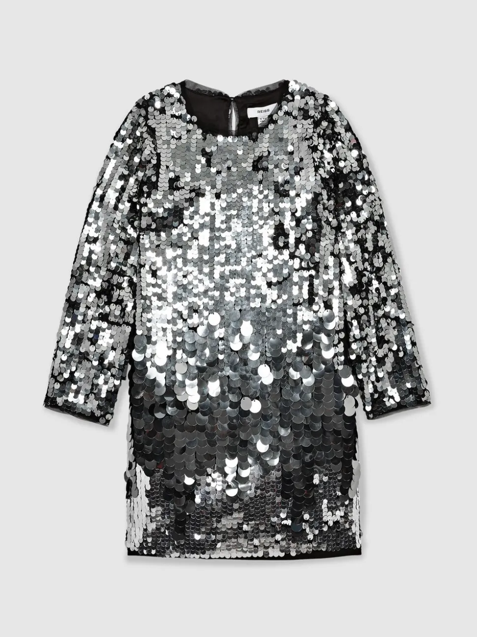 Reiss Silver Hattie 9-13 yrs Sequin-Embellished Shift Dress