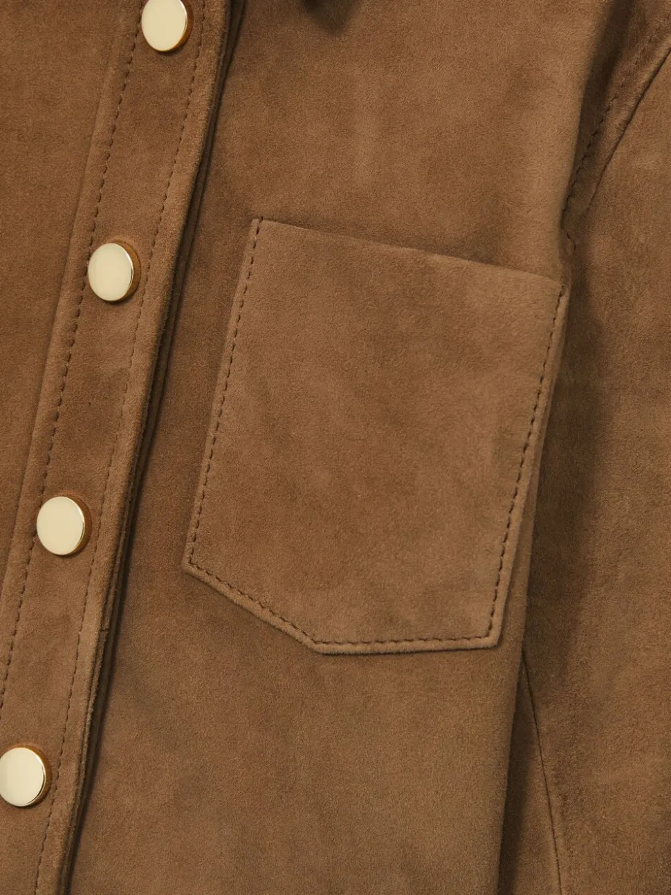 Reiss Tan Connie 4-9 yrs Suede Cropped Jacket
