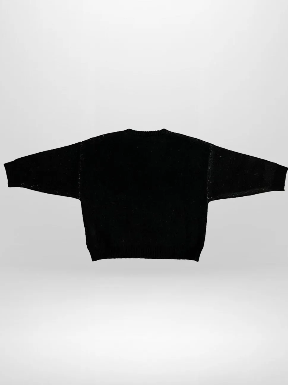 Religion Black Skully Jumper With White Intarsia Skull And Crossbone