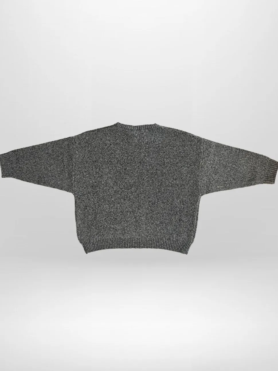 Religion Grey Rebel Slogan Jumper In Soft Knitted Intarsia