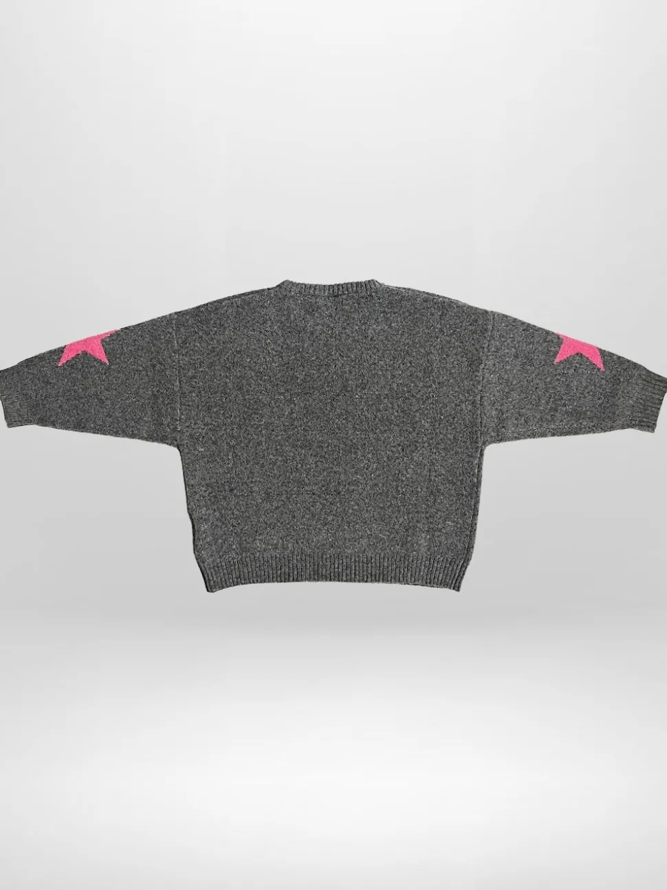 Religion Light Grey Dreamer Slogan Jumper With Star Elbow Patches
