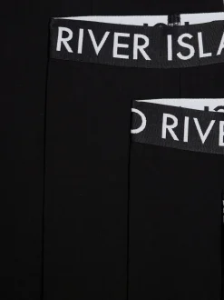 River Island Black Deep Waistband Leggings 5 Pack