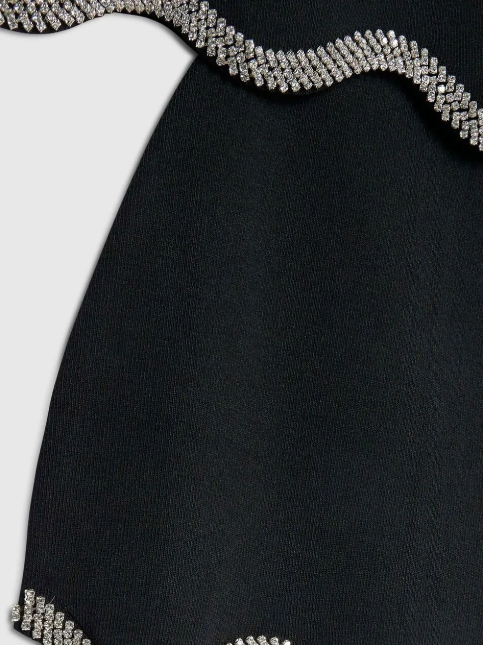 River Island Black Embellished Vest & Skirt Set