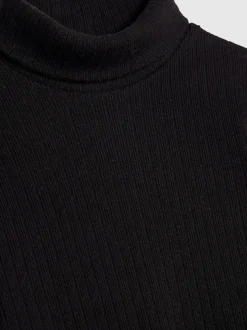 River Island Black Girls Cosy Long Sleeve Top and Skort Set