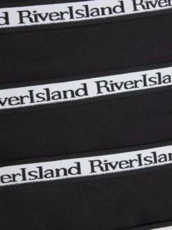 River Island Black Girls Hipster Briefs 5 Pack