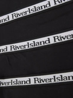 River Island Black Girls Hipster Briefs 5 Pack