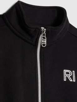 River Island Black Girls Waistband Bomber Jacket
