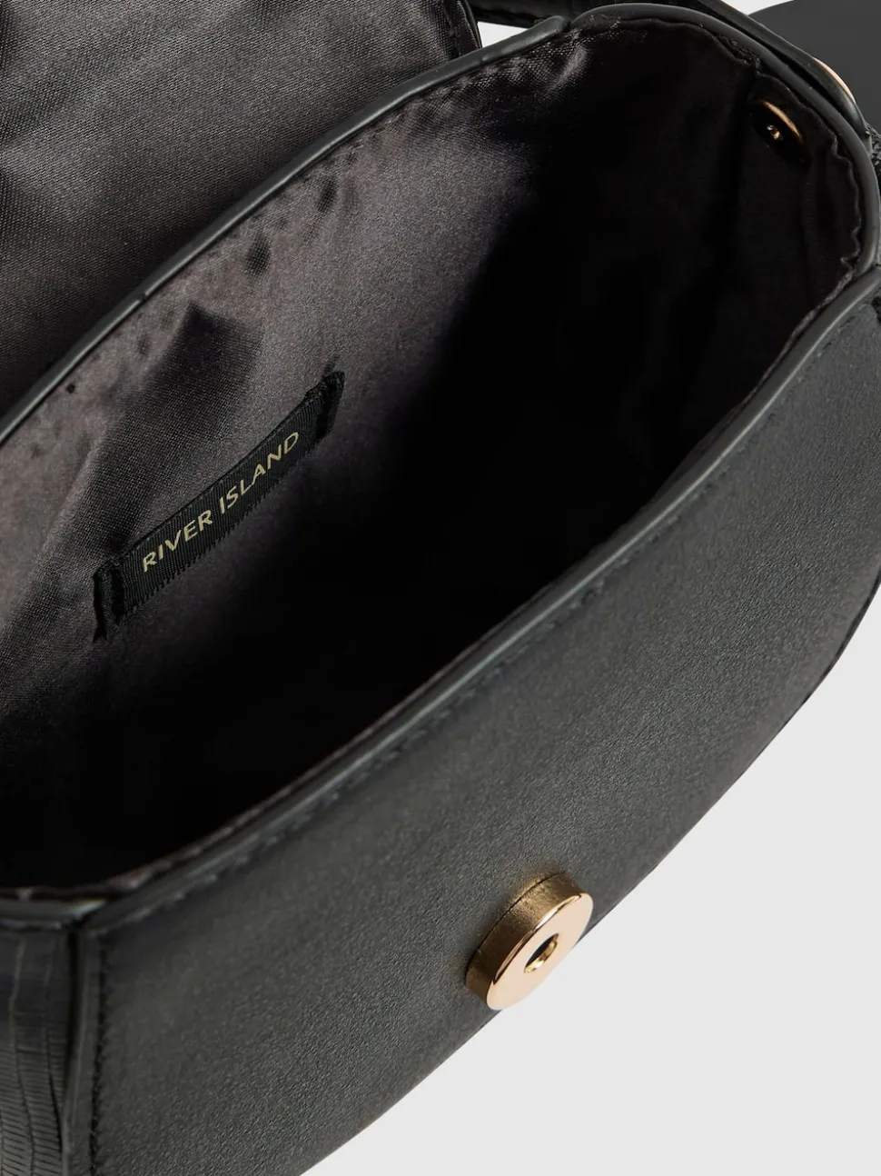 River Island Black Heart Monogram Kendal Cross-Body Bag