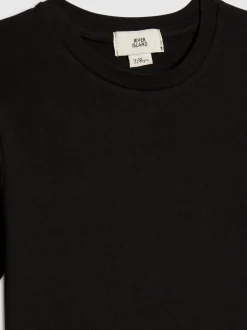 River Island Black Logo Waistband T-Shirt & Skort Set