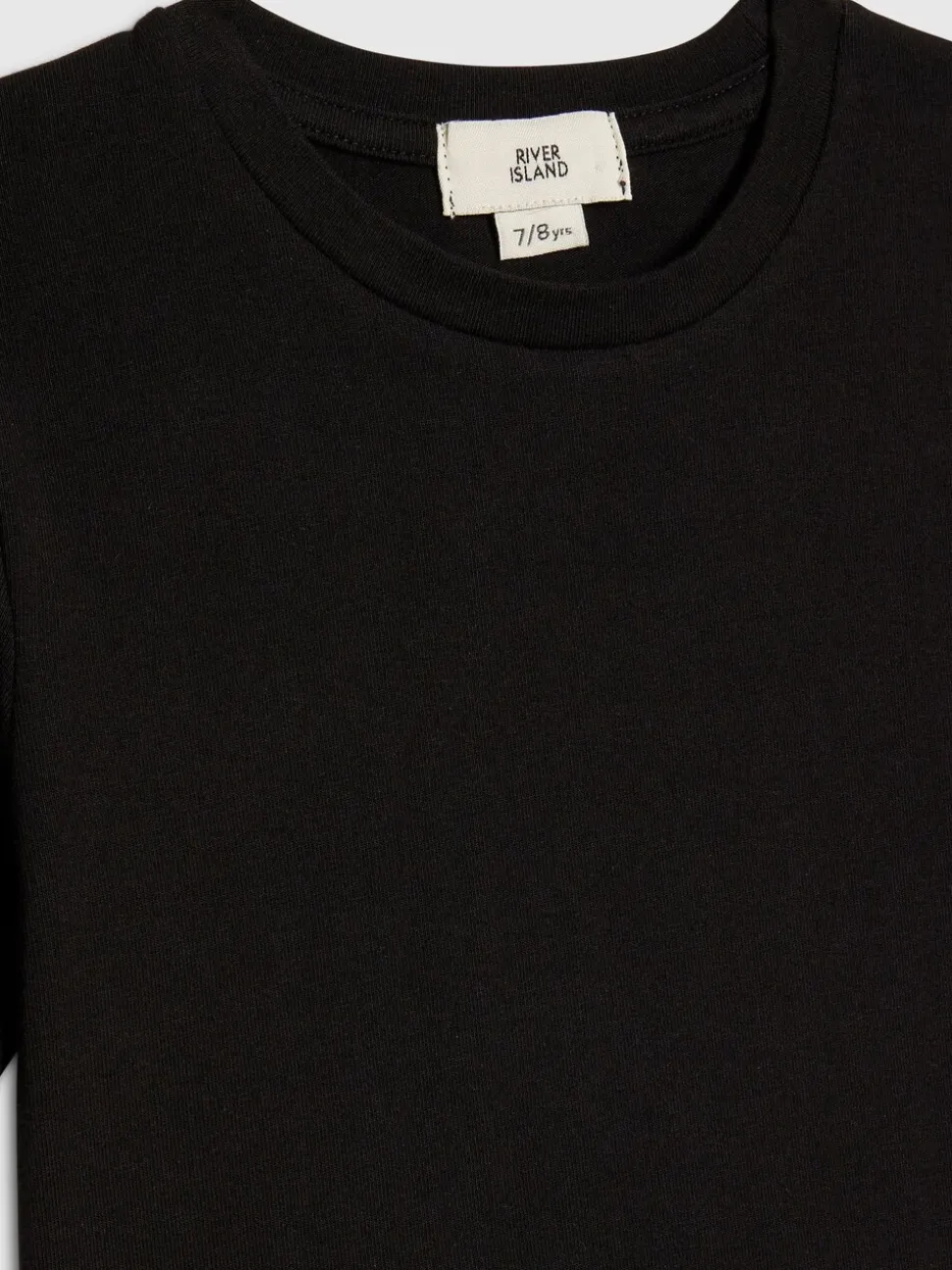 River Island Black Logo Waistband T-Shirt & Skort Set