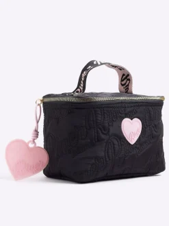 River Island Black Nylon Script Black Lunchbox