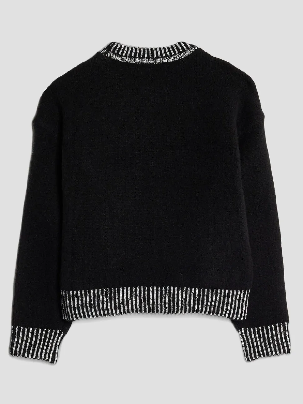 River Island Black OG Sequin Lips Christmas Jumper