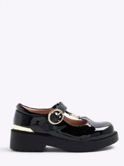 River Island Black T Bar Mary Jane Shoes