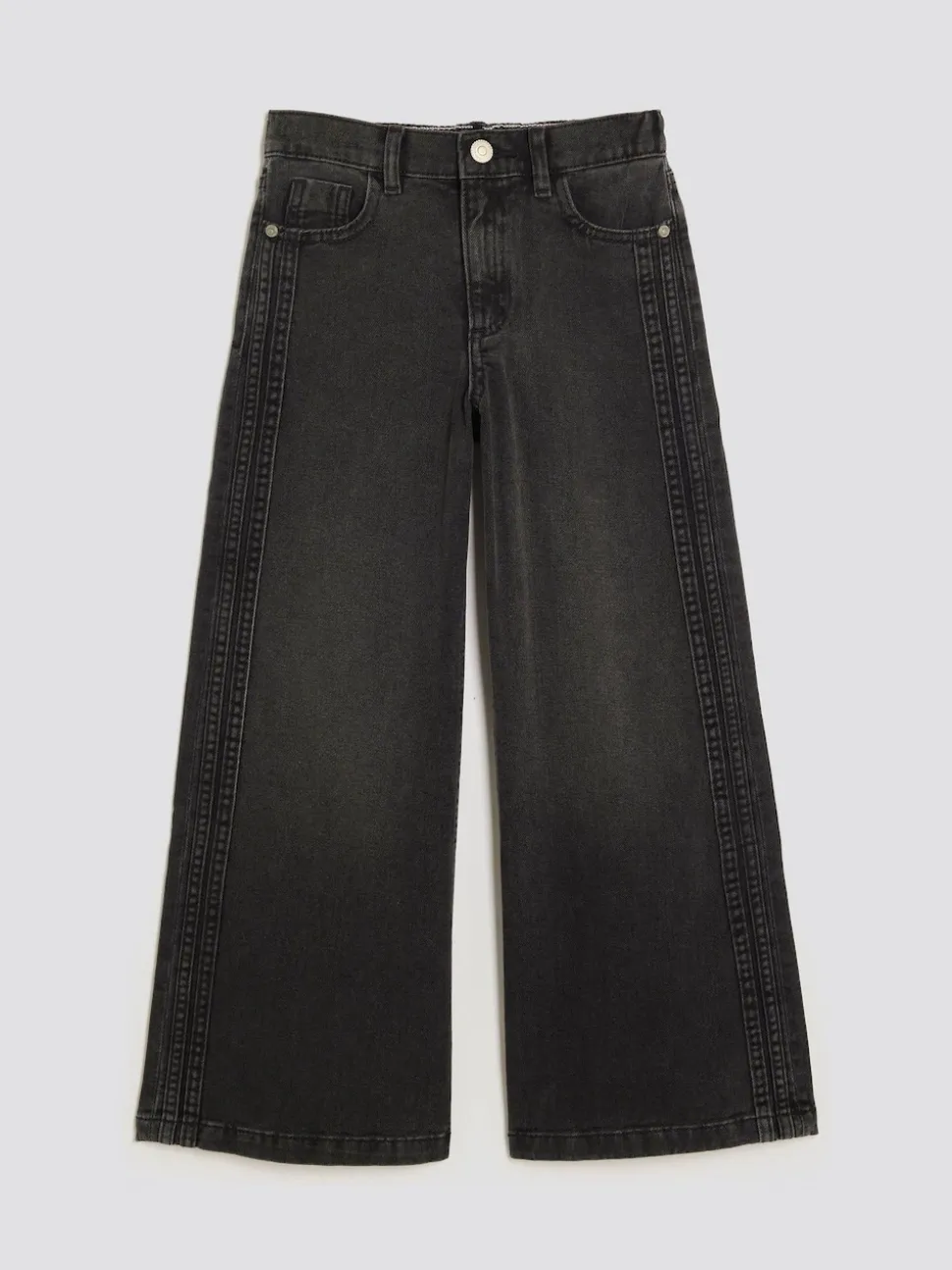 River Island Black Wide Leg Jeans