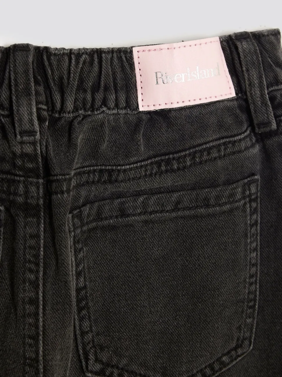 River Island Black Wide Leg Jeans