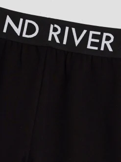 River Island Black Wide Leg Joggers