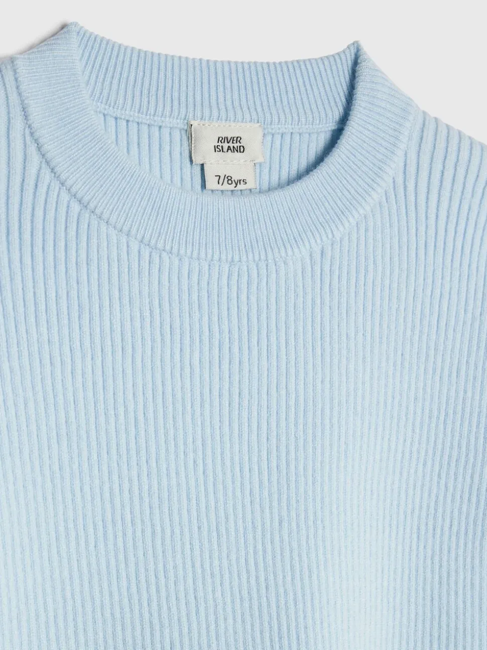 River Island Blue Bow Sleeve Top & Joggers Set
