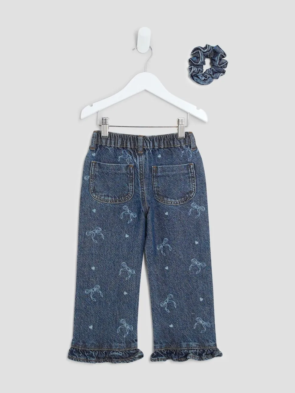 River Island Blue Denim Bow Jeans