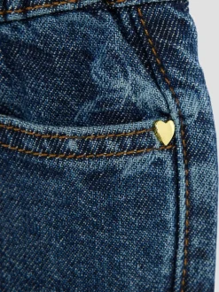 River Island Blue Denim Bow Jeans