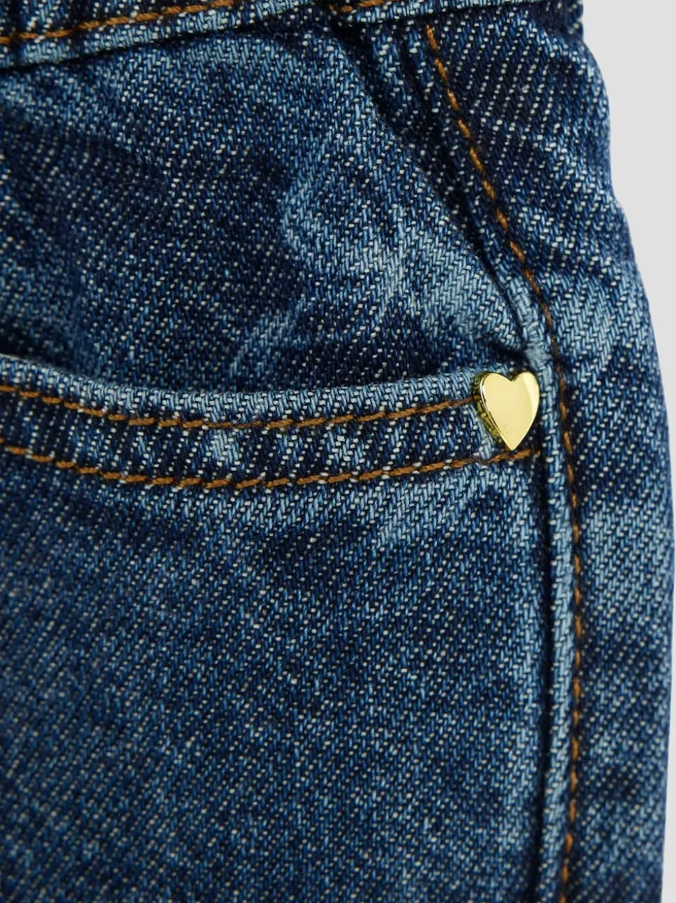 River Island Blue Denim Bow Jeans
