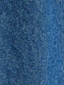 River Island Blue Pull On Wide Leg Jeans