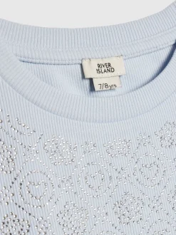 River Island Blue RI Hotfix Baby T-Shirt