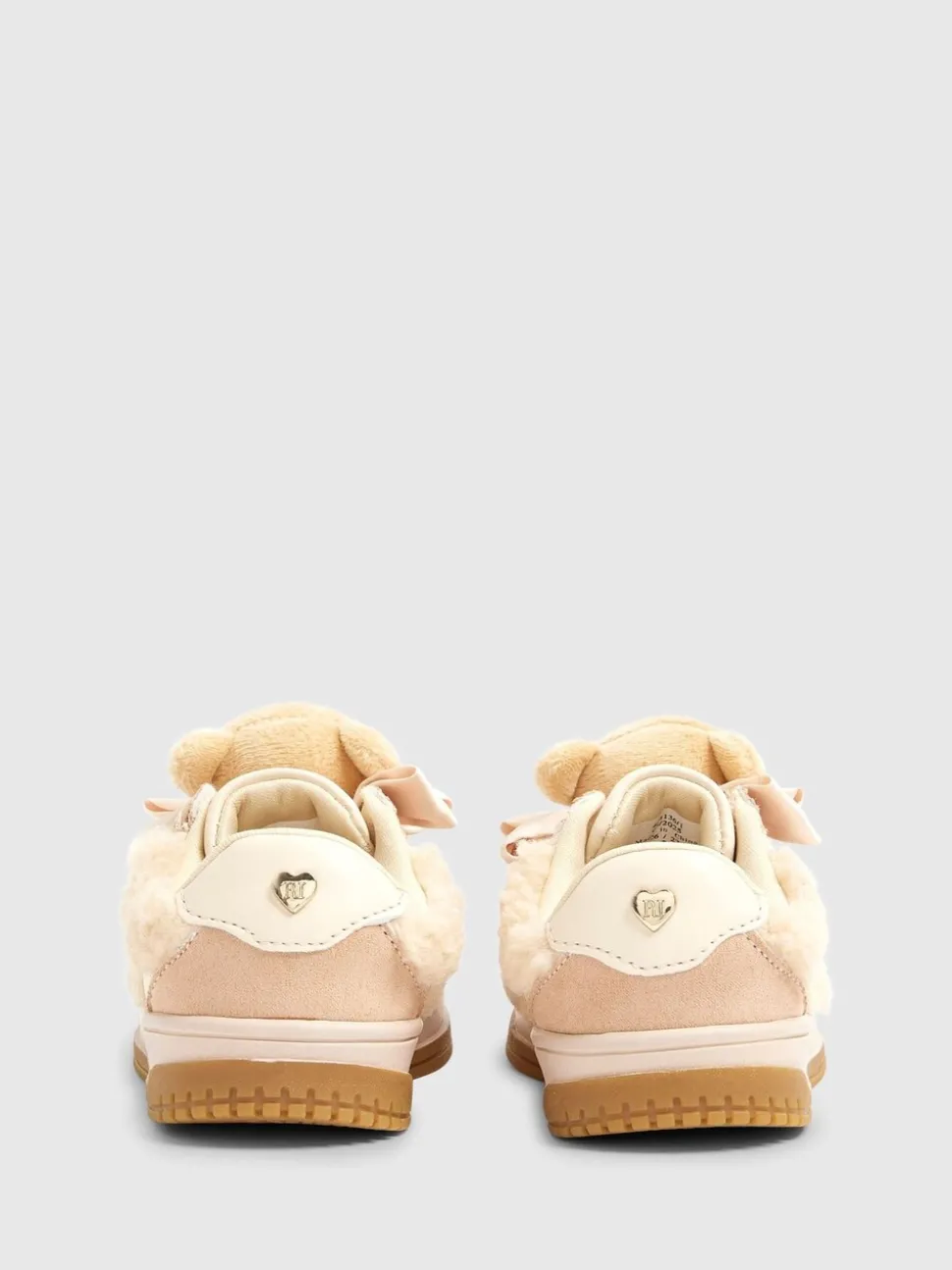 River Island Brown Girls Teddy Bear Trainers