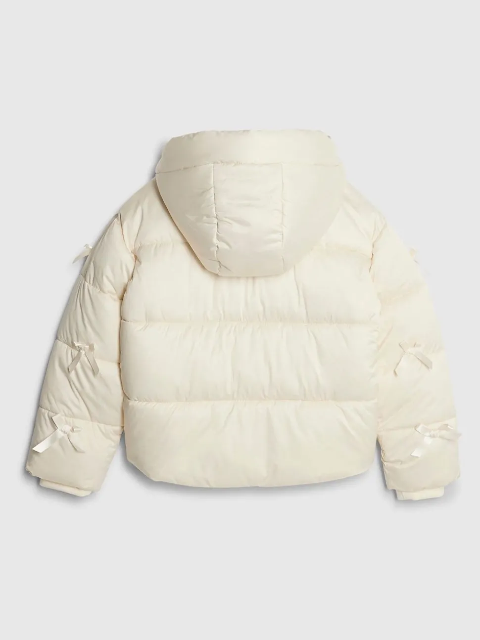 River Island Cream 3D Bow Padded Jacket