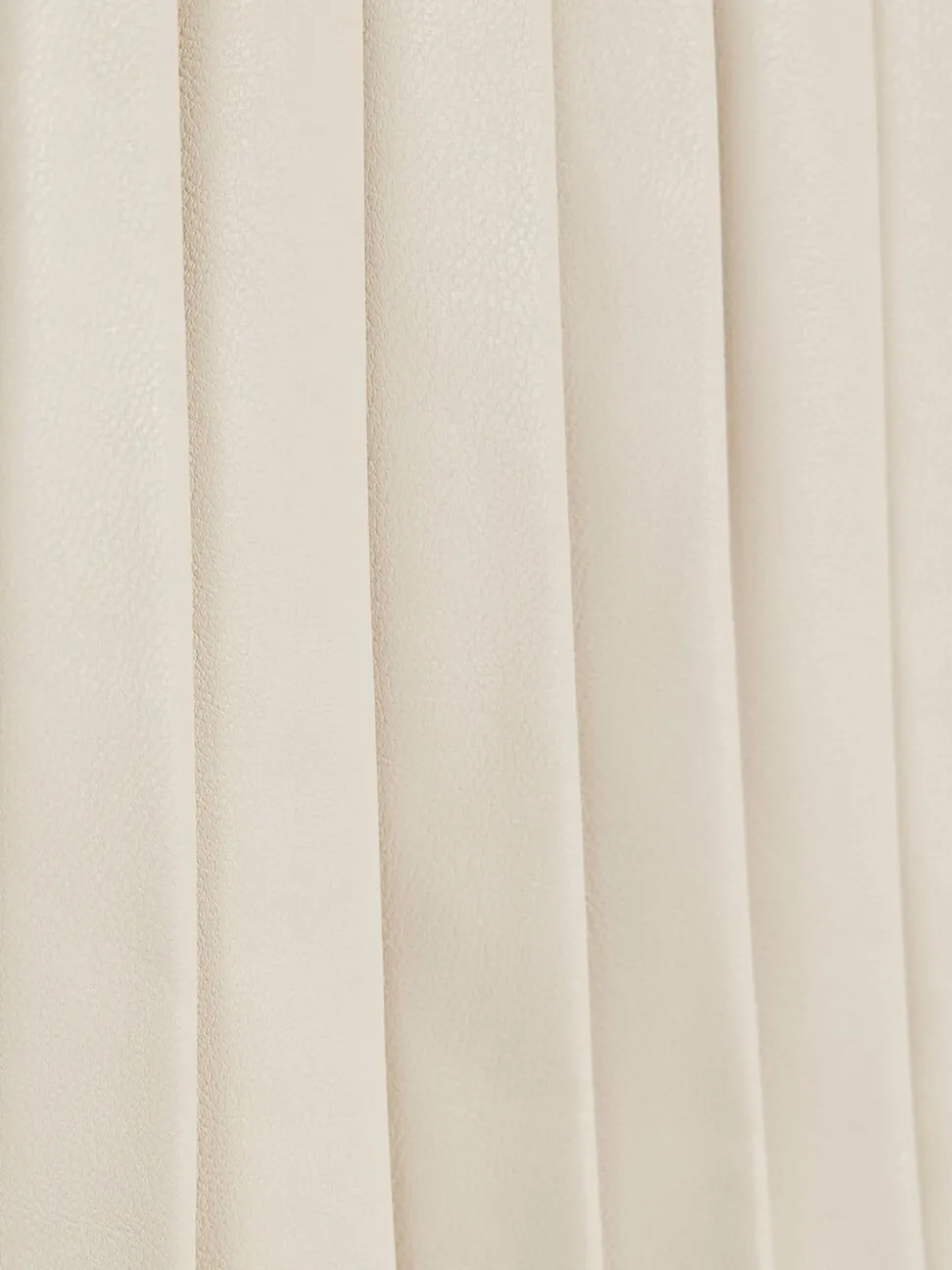 River Island Cream Faux Leather Pleated Dress