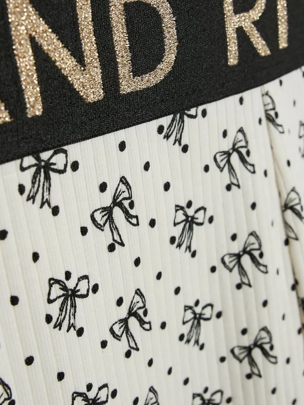 River Island Cream Frill Top & Rib Waist Band Leggings Set
