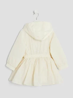 River Island Cream Girls Peplum Rain Coat