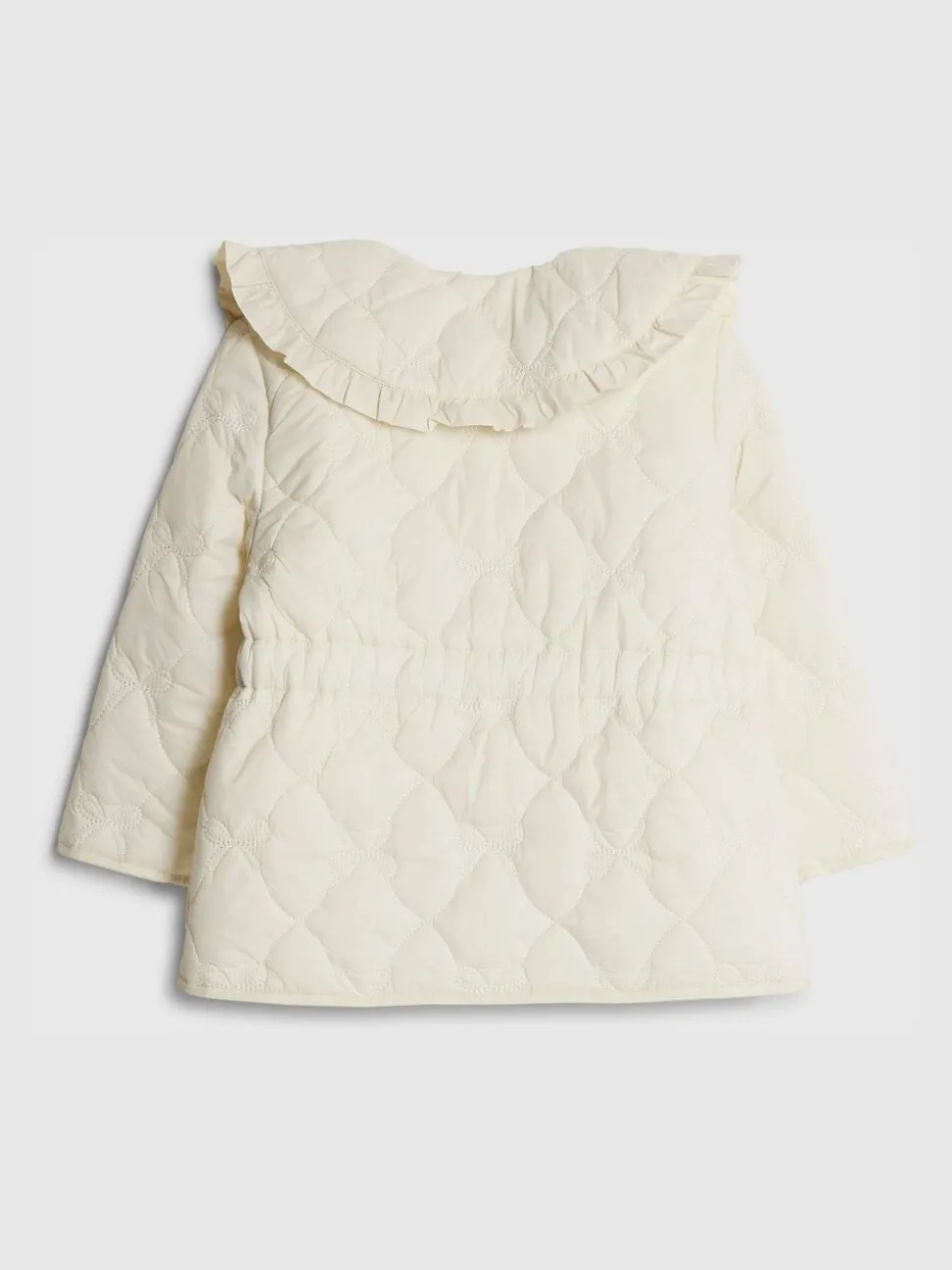 River Island Cream Quilted Padded Collared Jacket