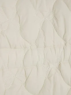 River Island Cream Quilted Padded Collared Jacket