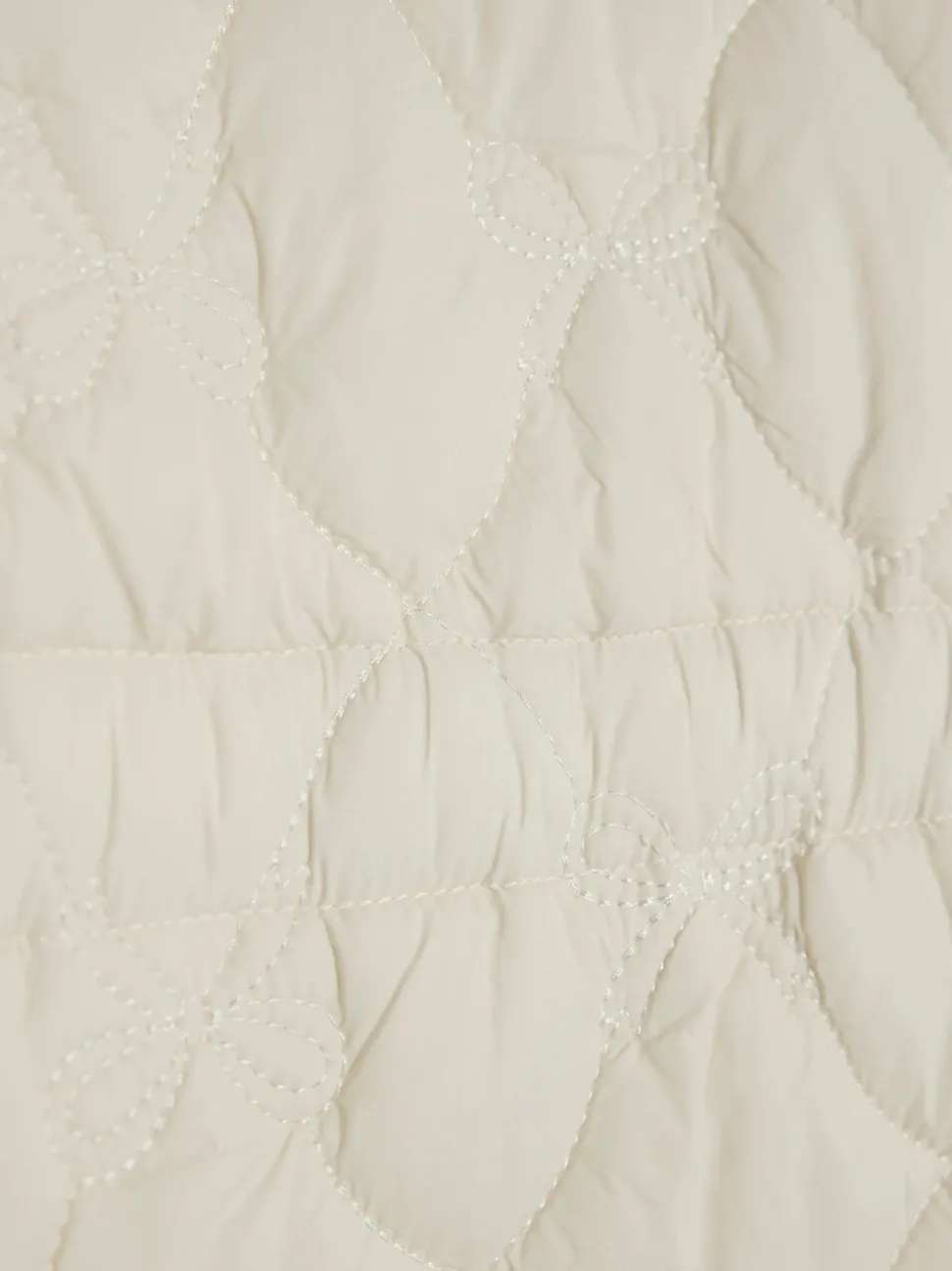 River Island Cream Quilted Padded Collared Jacket