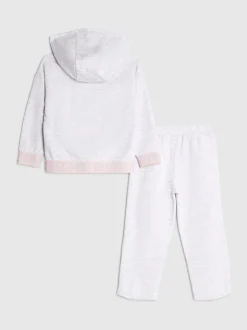 River Island Grey Girls Branded Hoodie Set